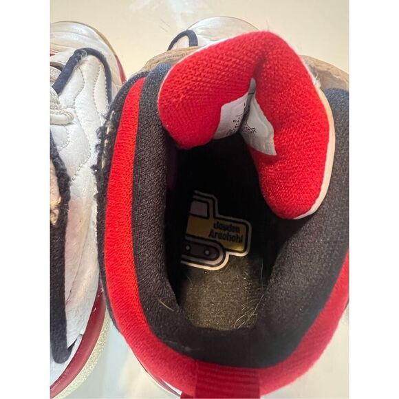 Jordan Toddler Size 10C Pro Strong Sneakers White Black Red Sporty Basketball - Picture 10 of 13